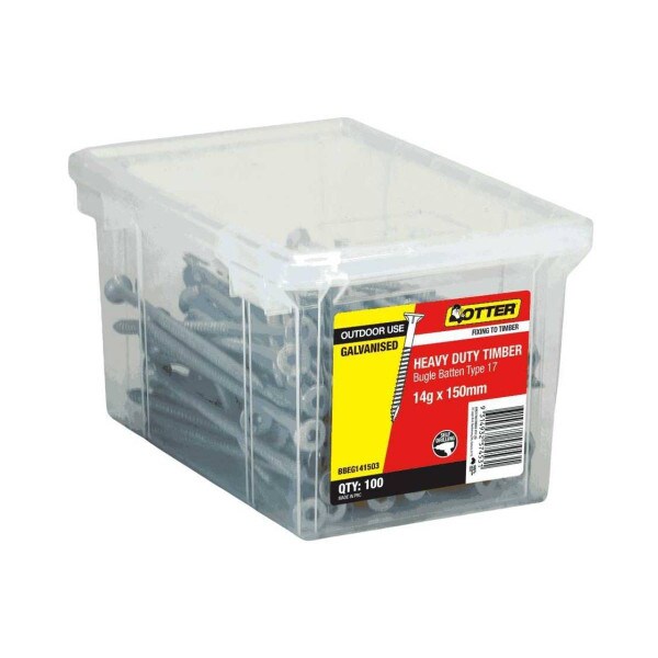 Batten Screw 14x150 mm Galv (Pack of 100)